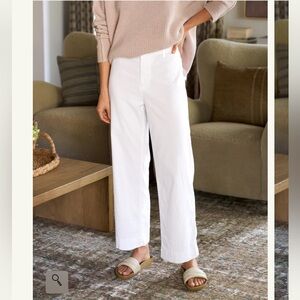 “NWT” Frank & Eileen Wexford Wide Leg Linen Pant